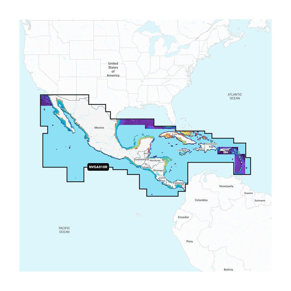 Garmin Navionics Vision+ NVSA010R Central America Caribbean - Professional Marine & Fishing Gear