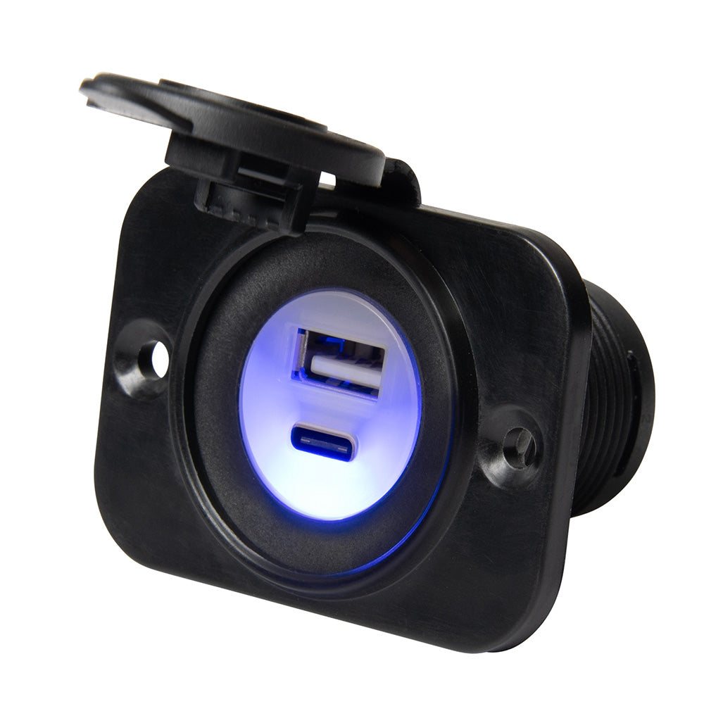Marinco Sealink Dual USB-A/C Combo Charger - Professional Marine & Fishing Gear
