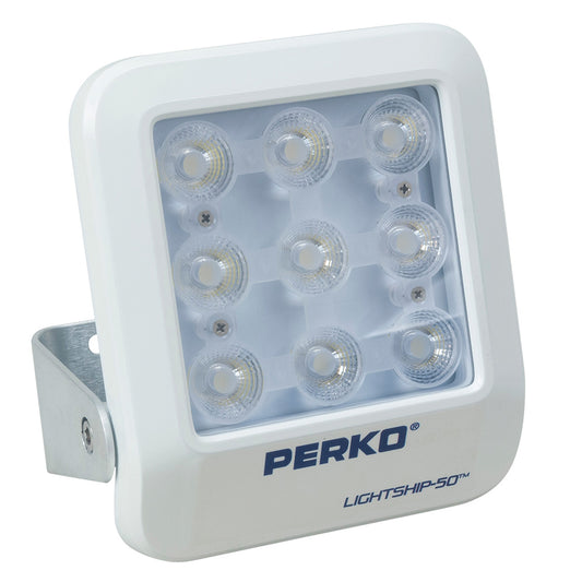 Perko Lightship 50 LED High Performance Floodlight - 12/24V - White - Professional Marine & Fishing Gear