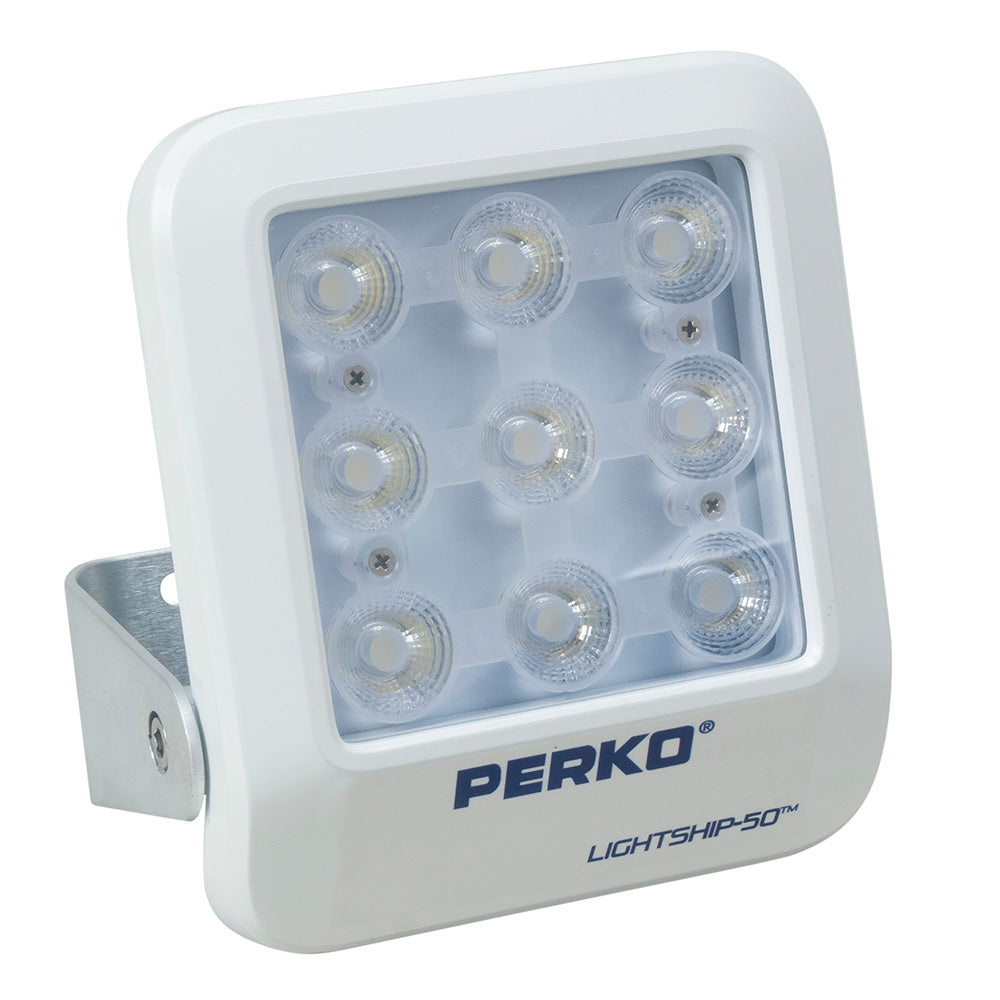Perko Lightship 50 LED High Performance Spotlight - 12/24V - White - Professional Marine & Fishing Gear