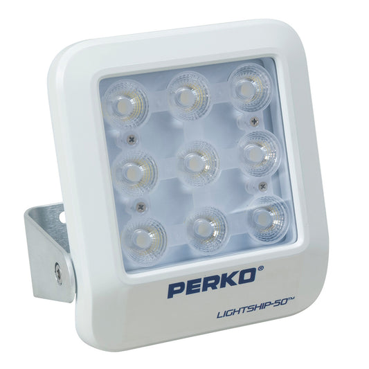 Perko Lightship 50 LED High Performance Spotlight - 12/24V - White - Professional Marine & Fishing Gear