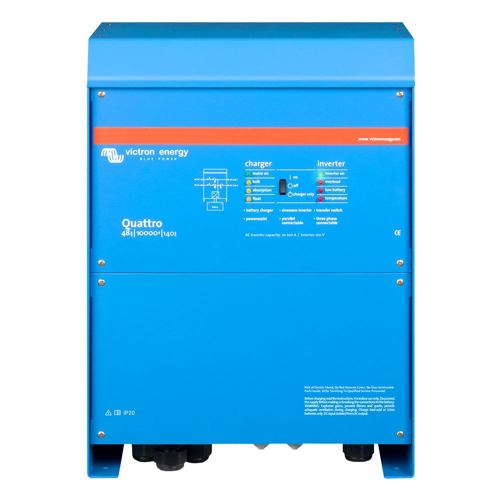 Victron Quattro 48/10000 140-100/100 120V VE.Bus UL-Listed - Professional Marine & Fishing Gear