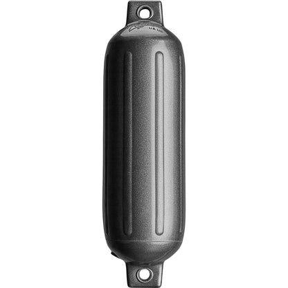 Polyform G-3 Twin Eye Fender 5.5" x 19" - Metallic Graphite - Professional Marine & Fishing Gear