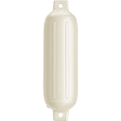 Polyform G-3 Twin Eye Fender 5.5" x 19" - Metallic White - Professional Marine & Fishing Gear