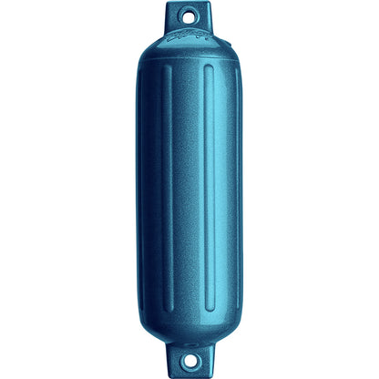 Polyform G-4 Twin Eye Fender 6.5" x 22" - Metallic Blue - Professional Marine & Fishing Gear
