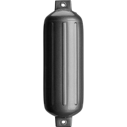 Polyform G-5 Twin Eye Fender 8.8" x 26.8" - Metallic Graphite - Professional Marine & Fishing Gear