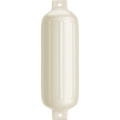 Polyform G-5 Twin Eye Fender 8.8" x 26.8" - Metallic White - Professional Marine & Fishing Gear