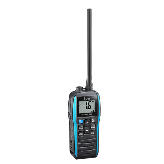 Icom IC-M25 EVO Handheld VHF Radio - Blue - Professional Marine & Fishing Gear