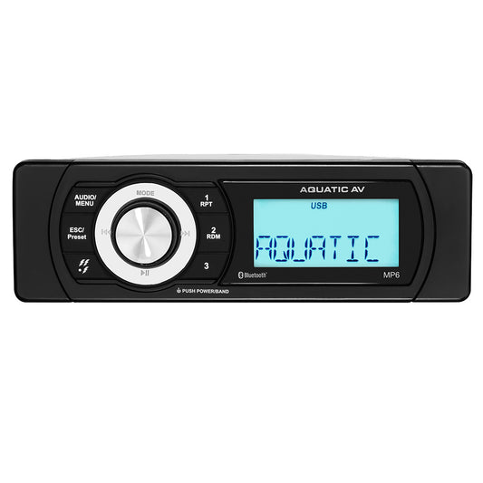 Aquatic AV MP6 Shallow Mount Stereo - Professional Marine & Fishing Gear