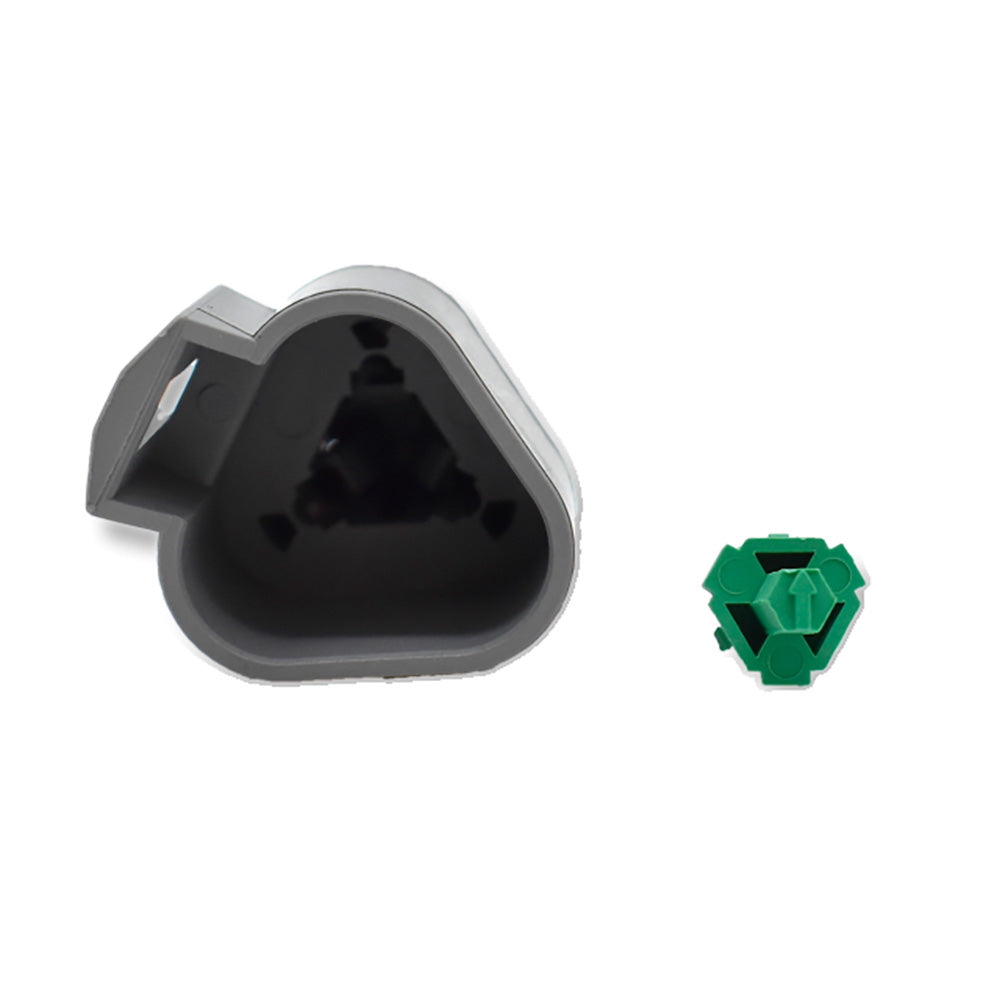 Bluewater 3 Position Male Deutsch Connector w/Wedge Lock - Professional Marine & Fishing Gear