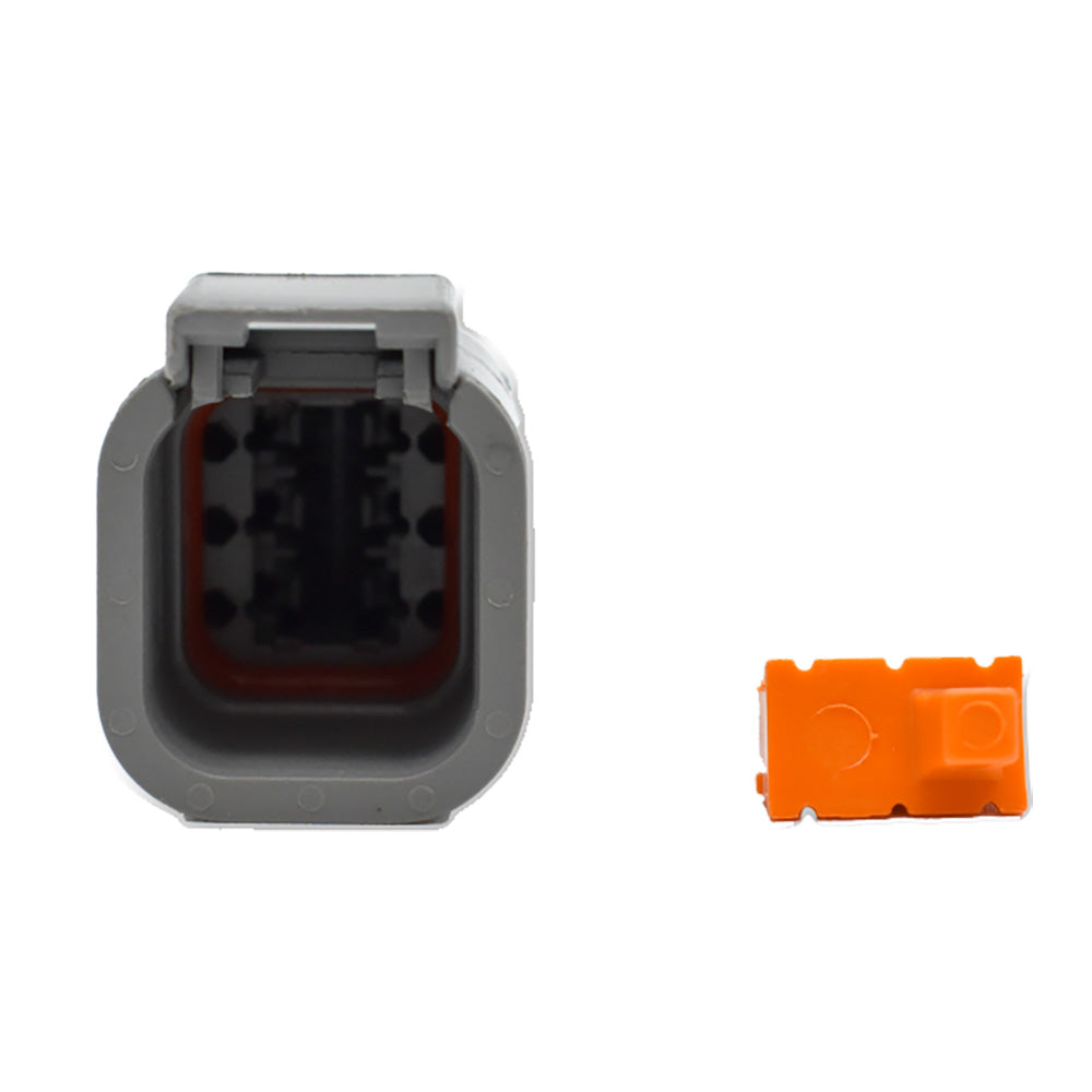 Bluewater 6 Position DTM Male Connector w/Wedge Lock - Professional Marine & Fishing Gear