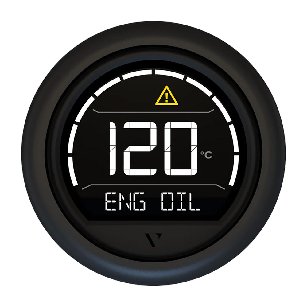 Veratron VL Digital 52 w/Round Black Bezel - Professional Marine & Fishing Gear