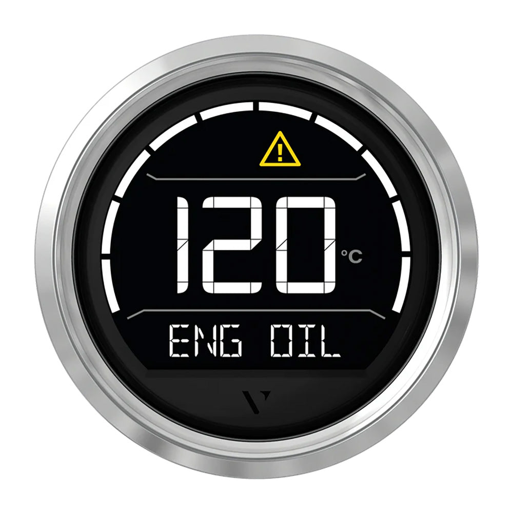 Veratron VL Digital 52 w/Triangular Chrome Bezel - Professional Marine & Fishing Gear