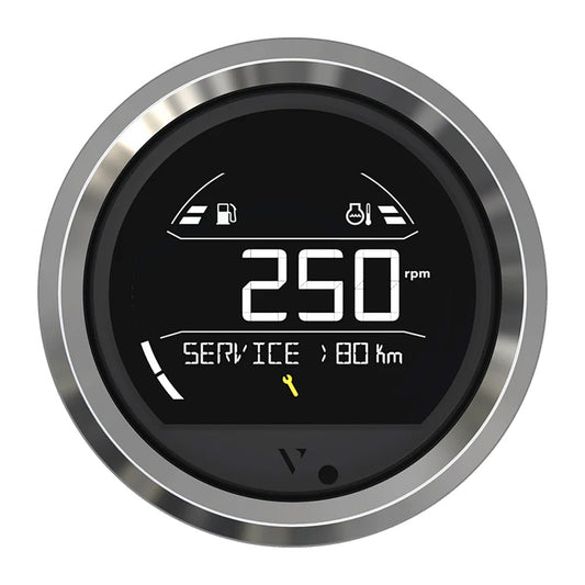 Veratron VL Digital 85 w/Triangular Chrome Bezel - Professional Marine & Fishing Gear