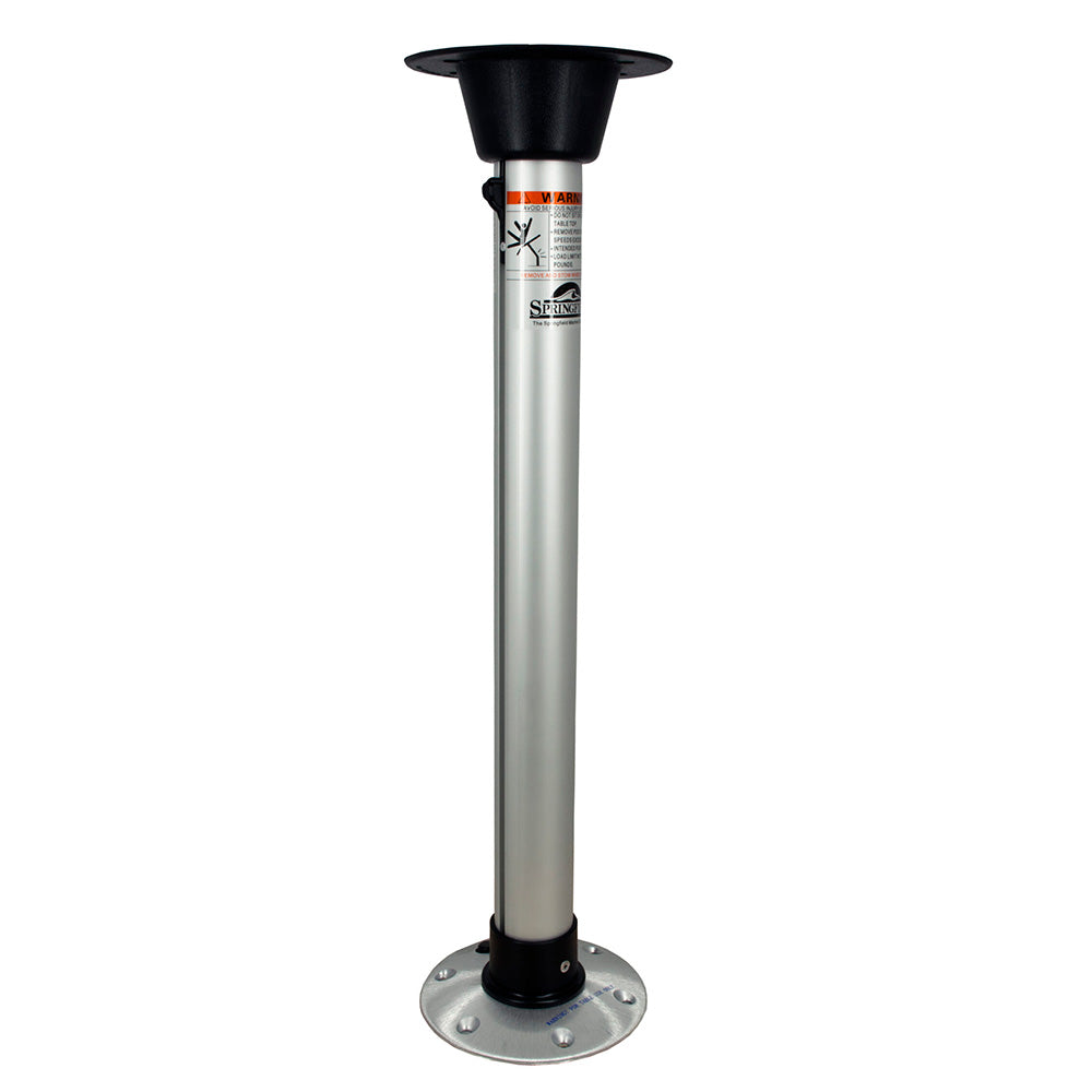 Springfield 2-3/8" Thread-Lock Uni-Lock Table Pedestal Package - 27" - Professional Marine & Fishing Gear