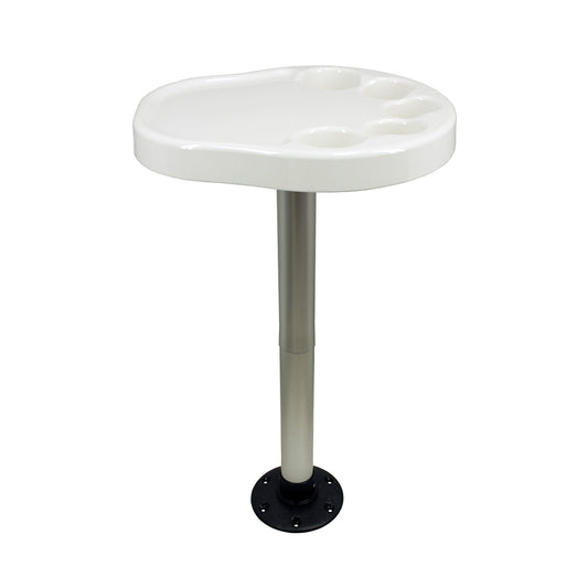 Springfield Party Platter Thread-Lock Surface Mount Table Package - White - Professional Marine & Fishing Gear