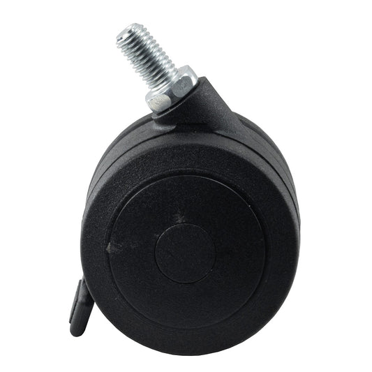 Springfield 5-Legged Deck Base Caster Replacement - 75mm w/Brake Urethane - Professional Marine & Fishing Gear