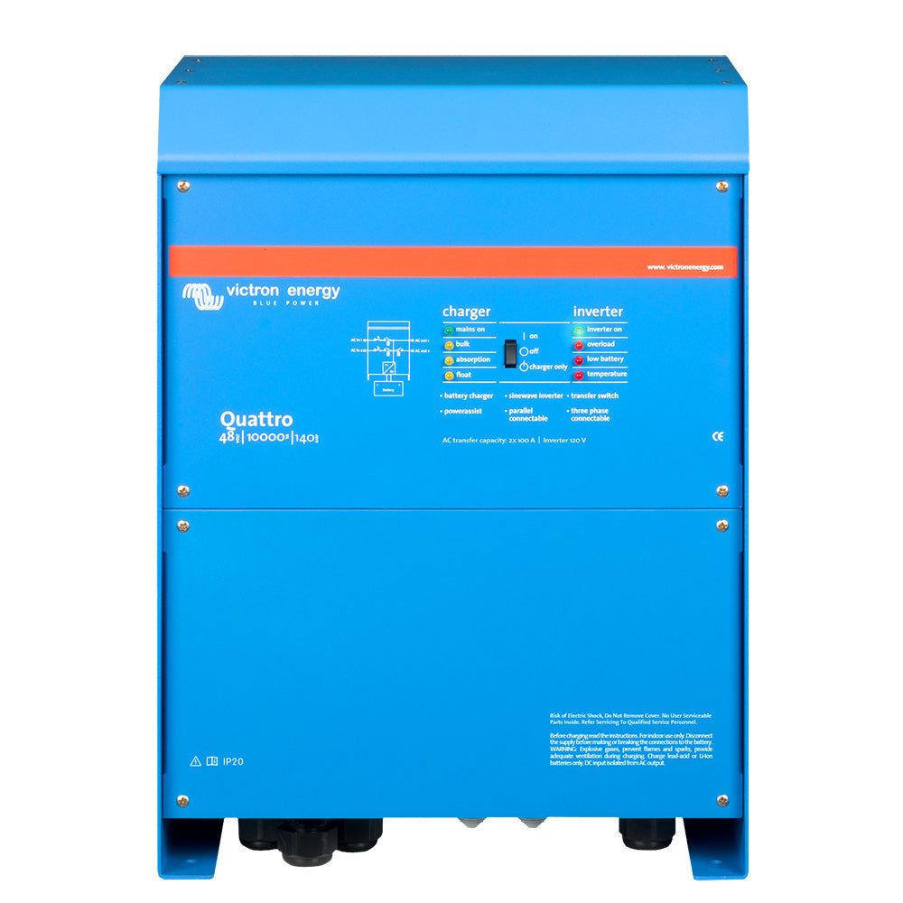 Victron Quattro 48/10000 140-100/100 120V VE.Bus 50/60Hz - Professional Marine & Fishing Gear