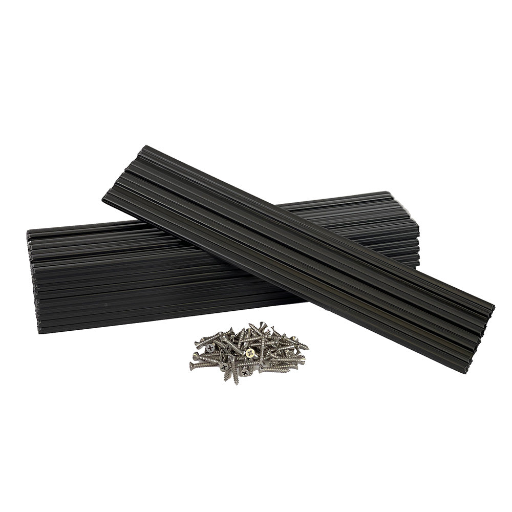 Caliber Marine Slides 3"x15" Black *10-Pack - Professional Marine & Fishing Gear