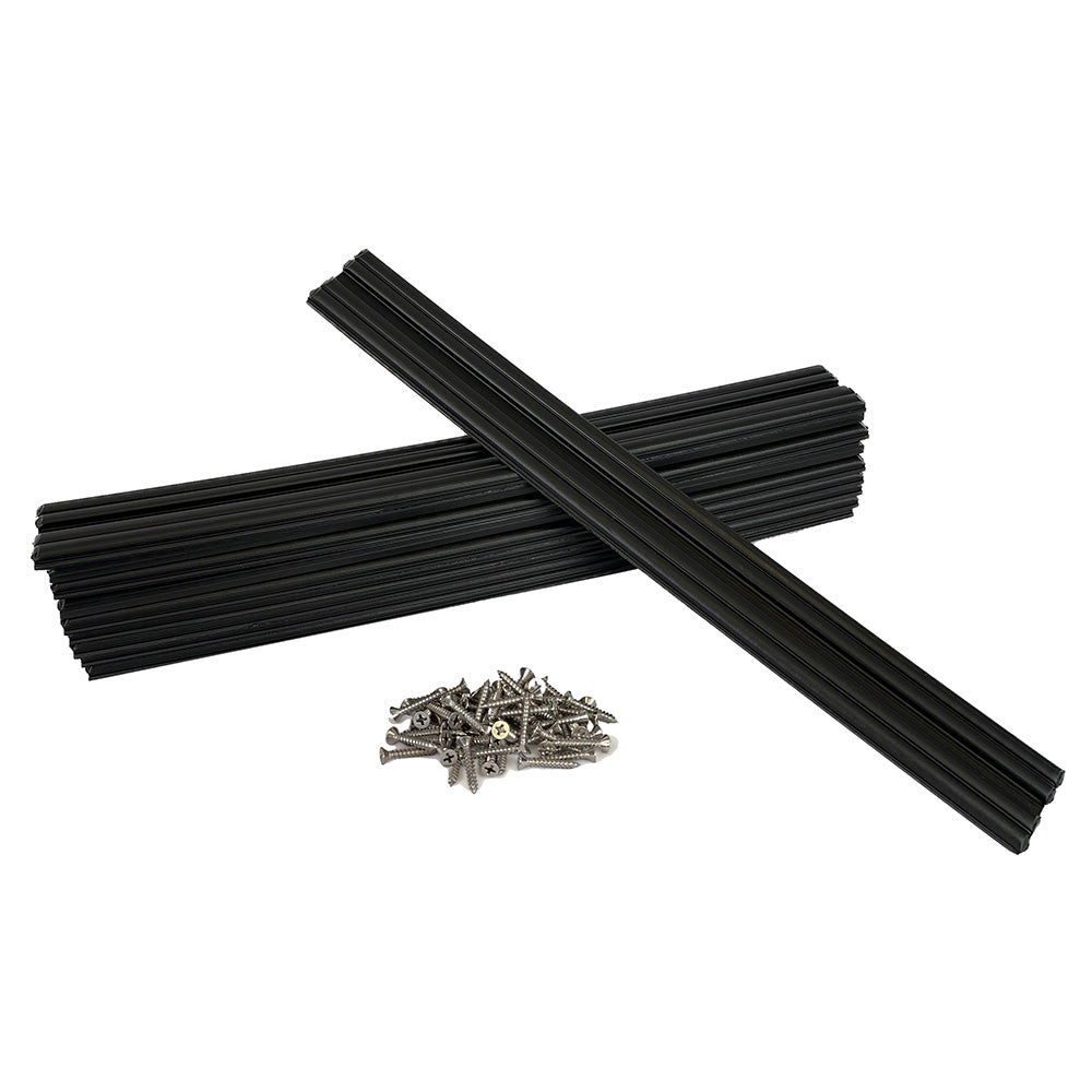 Caliber Marine Slides 1.5"x15" Black *10-Pack - Professional Marine & Fishing Gear