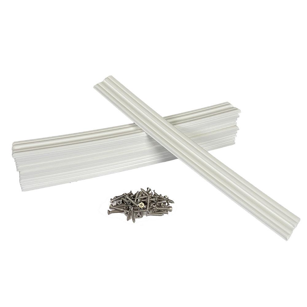 Caliber Marine Slides 1.5"x15" White *10-Pack - Professional Marine & Fishing Gear