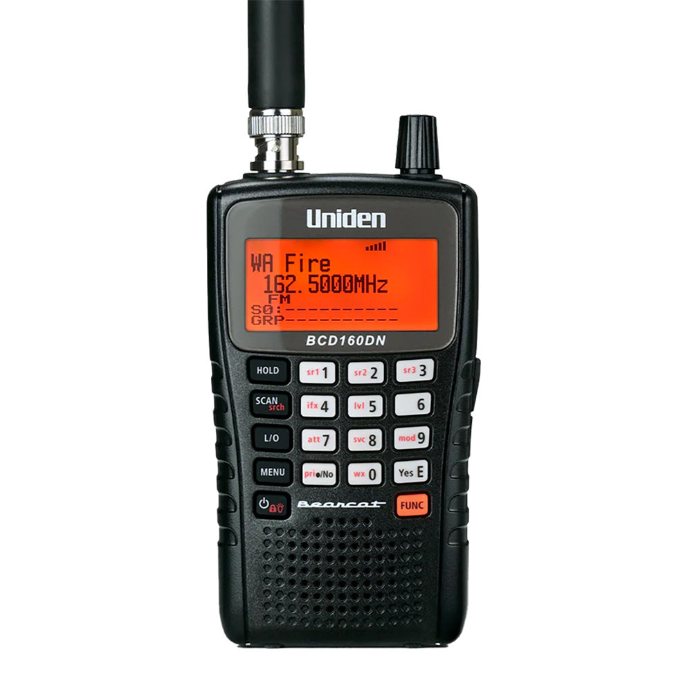 Uniden BCD160DN Feature-Packed Digital Handheld Scanner - Professional Marine & Fishing Gear
