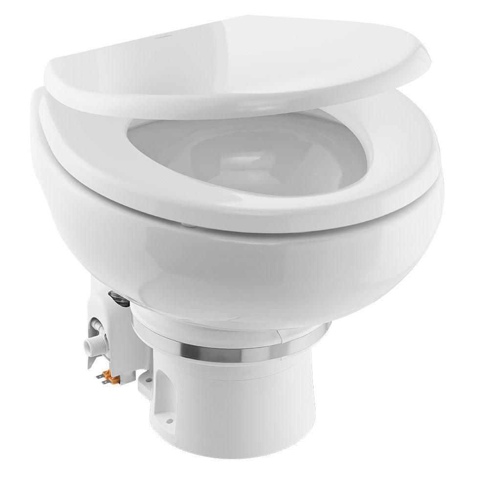 Dometic MasterFlush 7160 White Electric Macerating Toilet w/Orbit Base, Raw Water Flush - 12V - Professional Marine & Fishing Gear