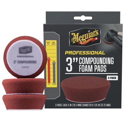 Meguiar's Professional 3" Compound Foam Pads *3-Pack - Professional Marine & Fishing Gear