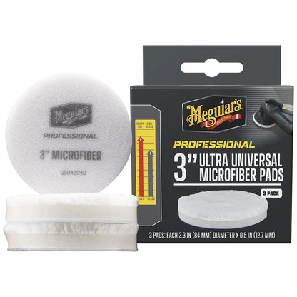 Meguiar's Professional 3" Ultra Universal Microfiber Pads *3-Pack - Professional Marine & Fishing Gear