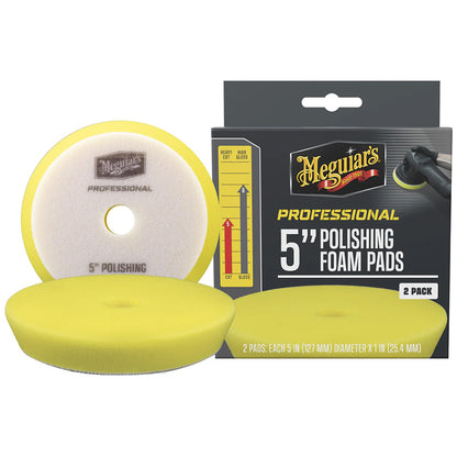 Meguiar's Professional 5" Polishing Foam Pads *2-Pack - Professional Marine & Fishing Gear