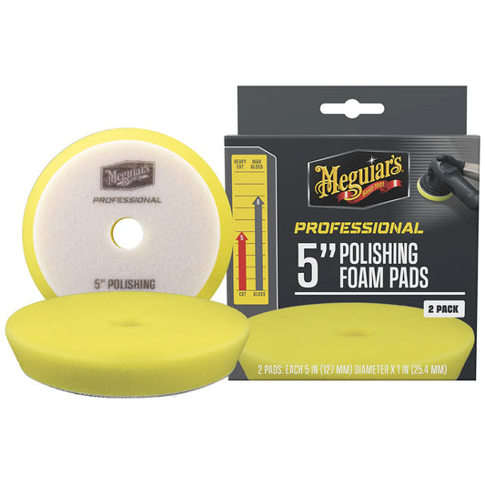 Meguiar's Professional 5" Polishing Foam Pads *2-Pack - Professional Marine & Fishing Gear