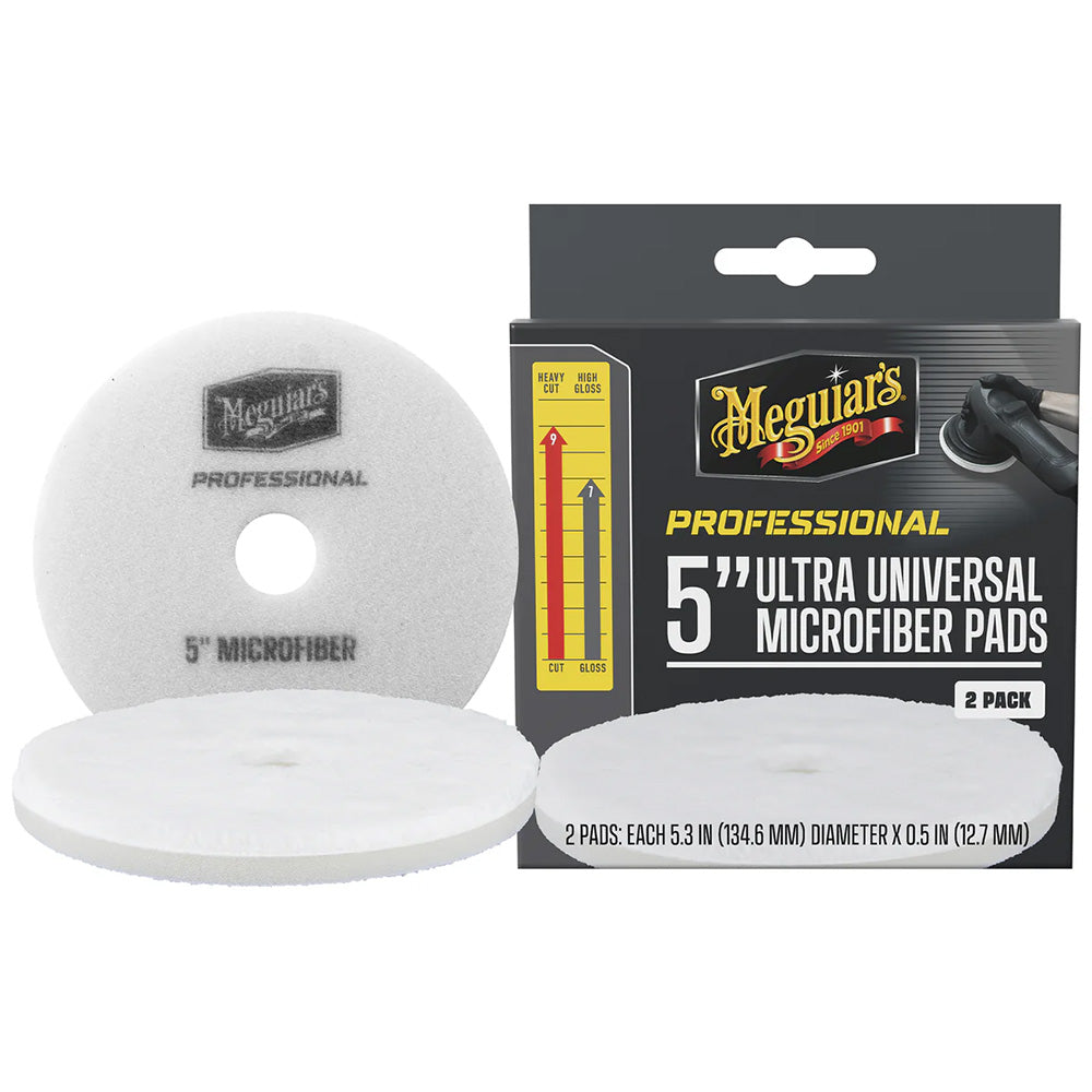 Meguiar's Professional 5" Ultra Universal Microfiber Pads *2-Pack - Professional Marine & Fishing Gear