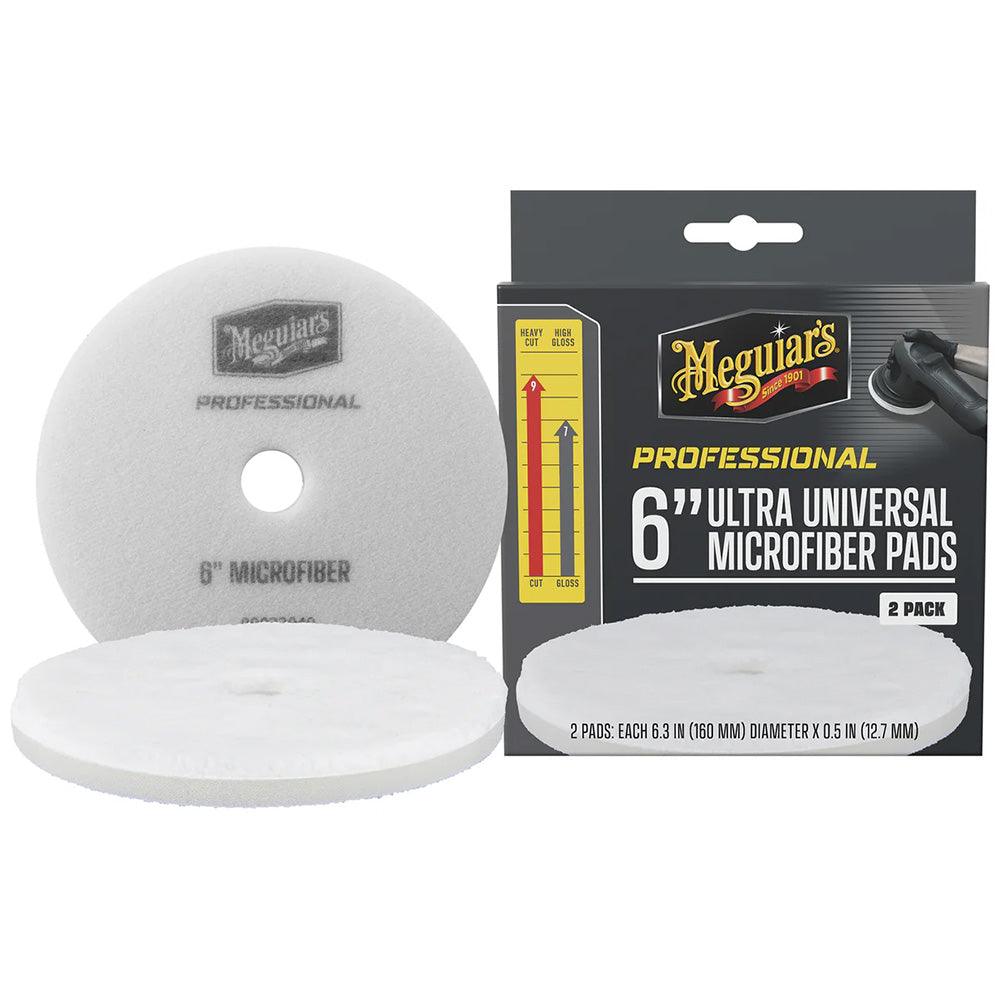 Meguiar's Professional 6" Ultra Universal Microfiber Pads *2-Pack - Professional Marine & Fishing Gear