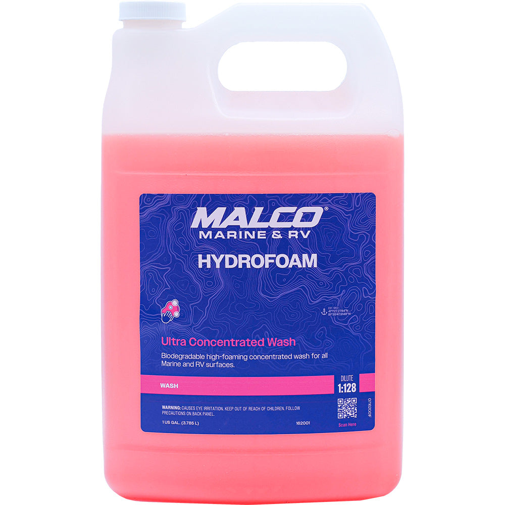 Malco HydroFoam Ultra Concentrated Boat Wash - 1 Gallon - Professional Marine & Fishing Gear