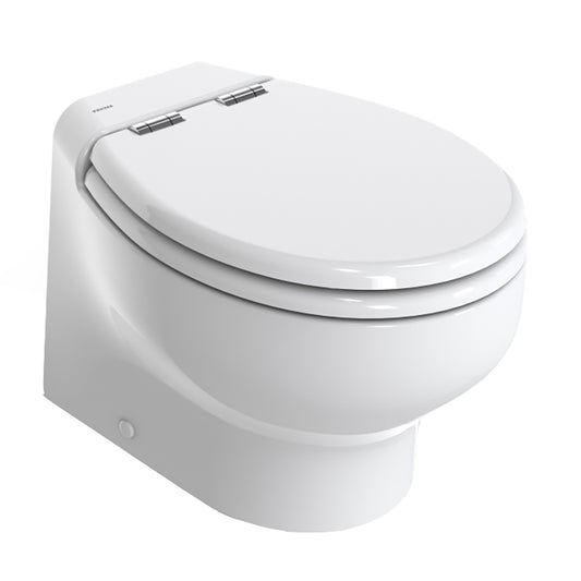 Thetford Silence Plus 2G w/Wood Polyester Soft Close Seat Standard Solenoid - Short, White - 24V - Professional Marine & Fishing Gear