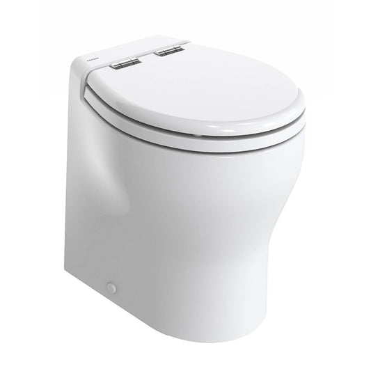 Thetford Silence 2G w/Wood Polyester Soft Close Seat Standard Solenoid - High, White, 24V - Professional Marine & Fishing Gear