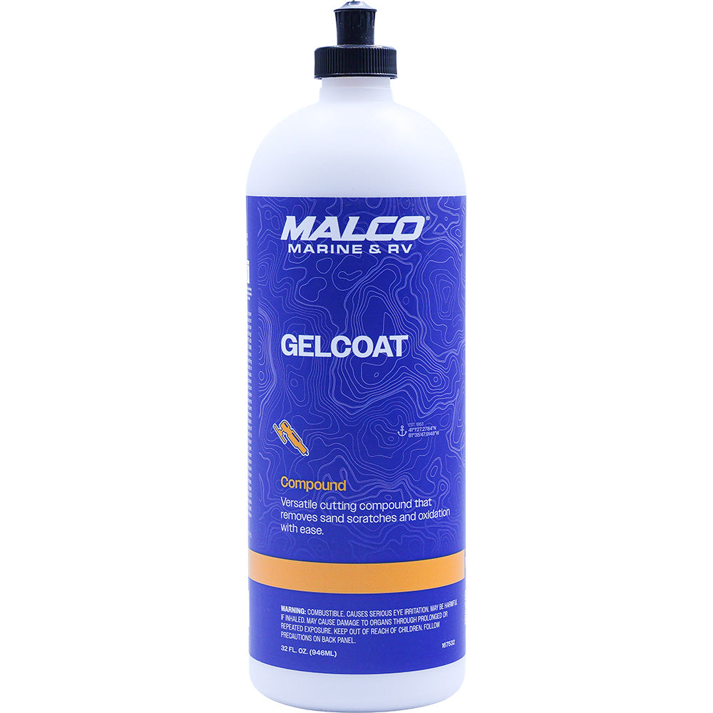 Malco Gel Coat Compound - 32oz - Professional Marine & Fishing Gear