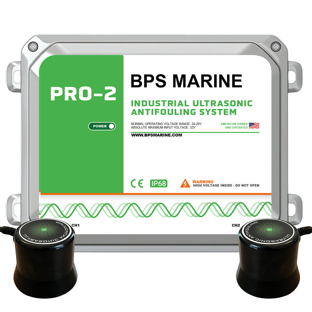 BPS Marine PRO-2 2-Transducer Ultrasonic Antifouling System - 24VDC - Professional Marine & Fishing Gear