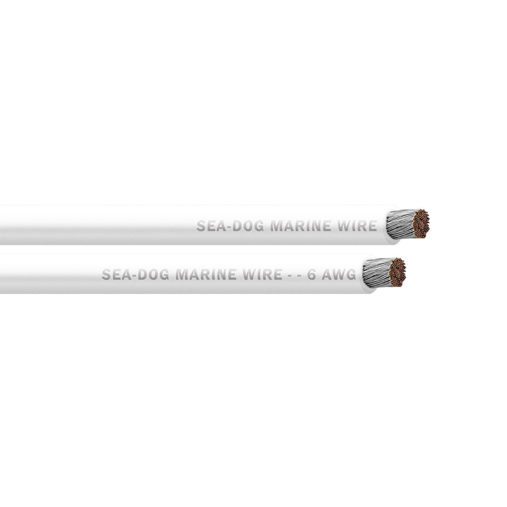 Sea-Dog 6 AWG White Battery Cable - 250' - Professional Marine & Fishing Gear
