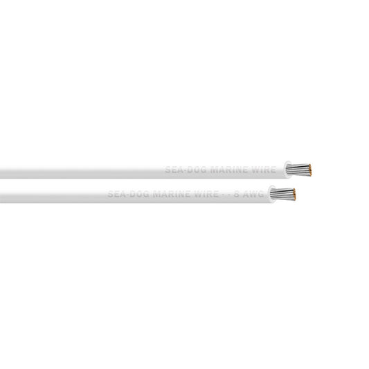 Sea-Dog 8 AWG White Primary Wire - 50' - Professional Marine & Fishing Gear