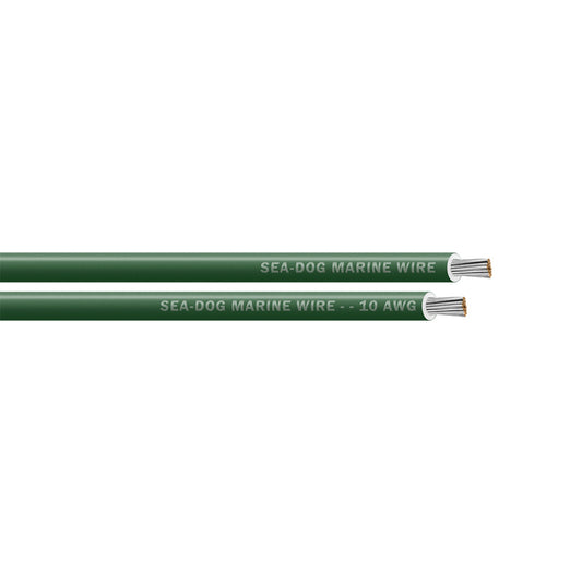 Sea-Dog 10 AWG Green Primary Wire - 500' - Professional Marine & Fishing Gear
