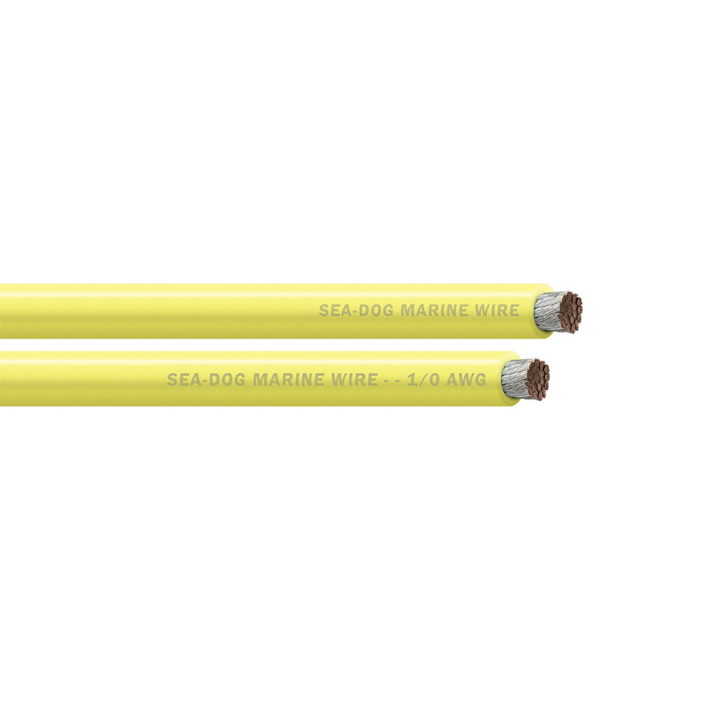 Sea-Dog 1/0 AWG Yellow Battery Cable - 250' - Professional Marine & Fishing Gear