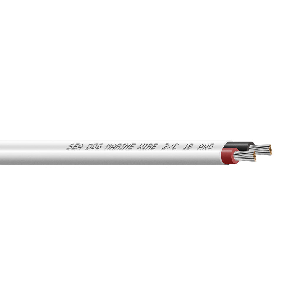 Sea-Dog 16/2 AWG Flat Duplex Wire - Red/Black - 500' - Professional Marine & Fishing Gear