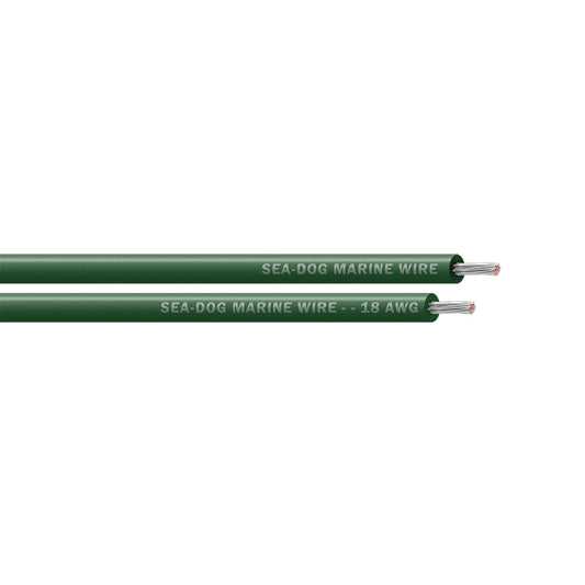Sea-Dog 18 AWG Green Primary Wire - 500' - Professional Marine & Fishing Gear