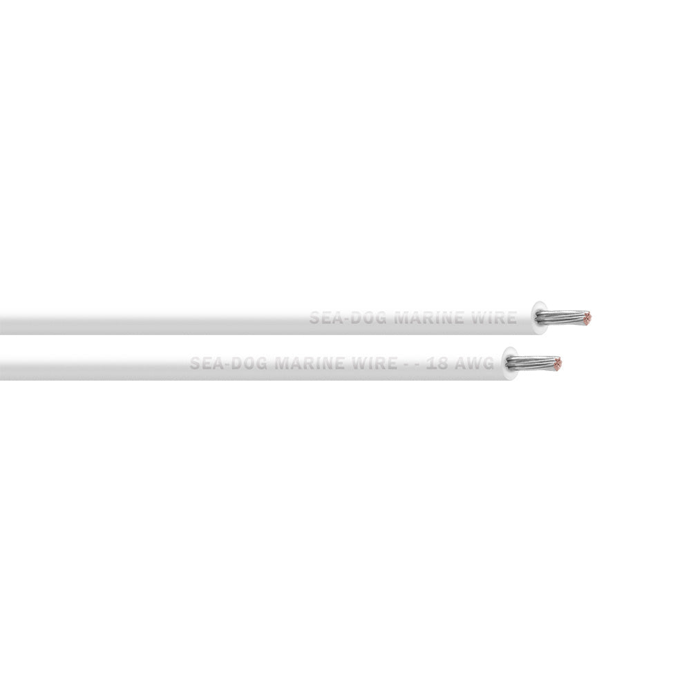 Sea-Dog 18 AWG White Primary Wire - 500' - Professional Marine & Fishing Gear