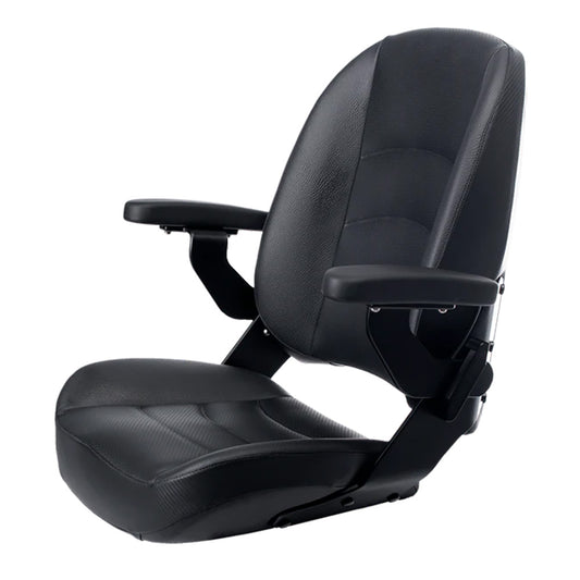 Shockwave S5 Corbin Mid-Back Seat - Onyx Black - Professional Marine & Fishing Gear