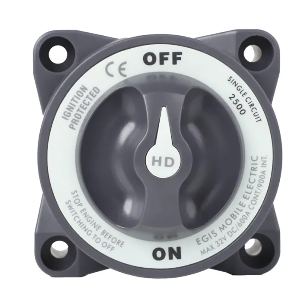 Egis Battery Switch - Heavy Duty-Series 600A - Off/On - Professional Marine & Fishing Gear