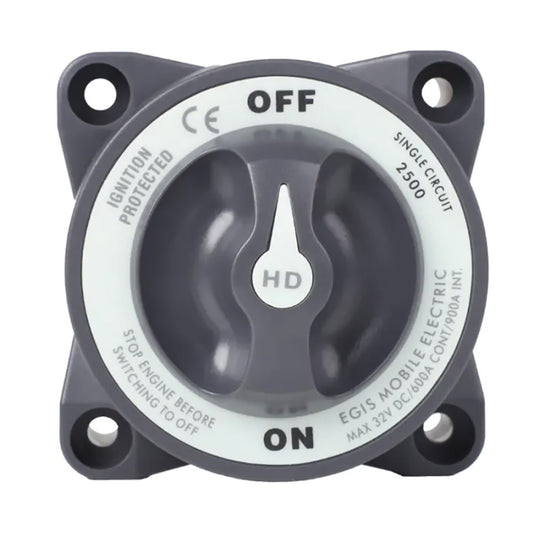 Egis Battery Switch - Heavy Duty-Series 600A - Off/On - Professional Marine & Fishing Gear