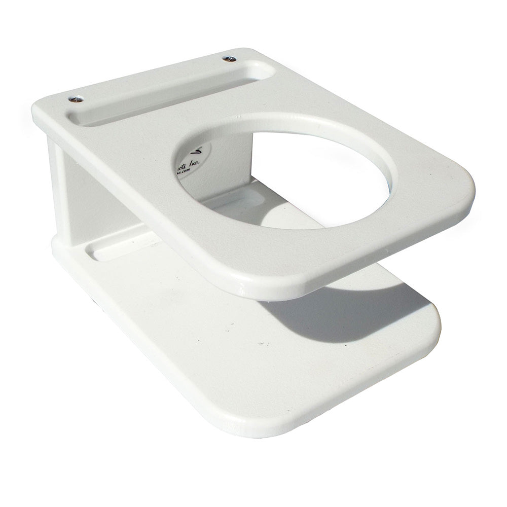 Deep Blue Marine Side Mount Single Drink Holder - Suction Cup Mount - White - Professional Marine & Fishing Gear