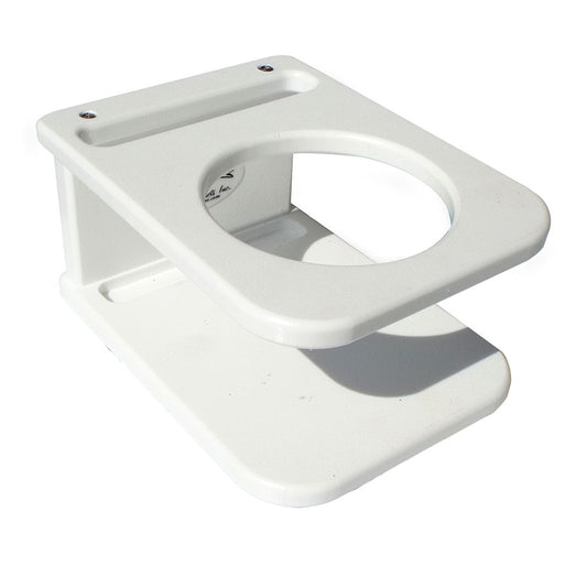 Deep Blue Marine Side Mount Single Drink Holder - Suction Cup Mount - White - Professional Marine & Fishing Gear